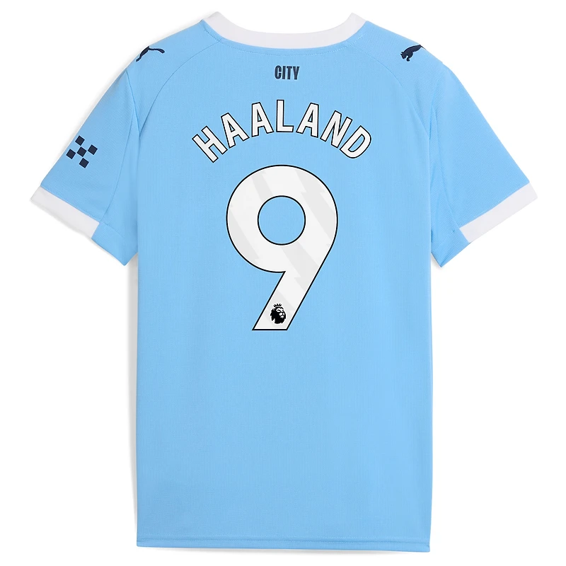 Maillot de joueur Puma Erling Haaland bleu ciel Manchester City 2025/26 domicile