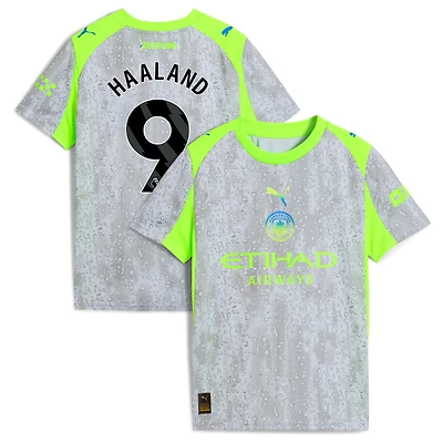 Youth Puma Green/Neon Green Manchester City 2025/26 Third Replica Jersey