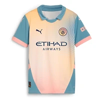 Youth Puma Kevin De Bruyne Blue Manchester City 2024/25 Fourth Replica Player Jersey
