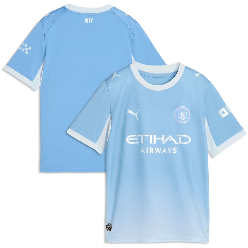 Youth Puma Light Blue Manchester City 2026/27 Home Replica Jersey