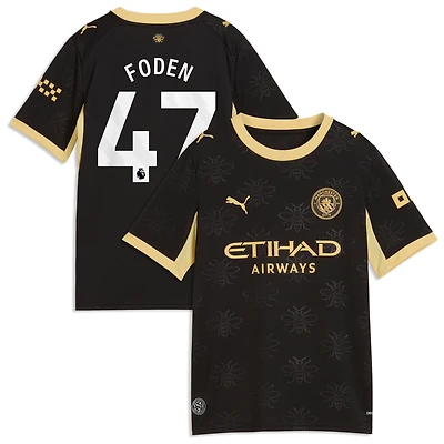 Youth Puma Phil Foden Light Blue Manchester City 2026/27 Home Replica Jersey