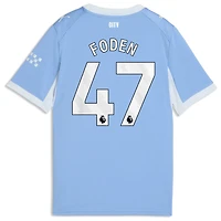 Maillot réplique domicile bleu clair Puma Phil Foden de Manchester City pour enfant (saison 2026/27)