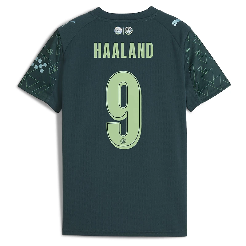 Youth Puma x EA SPORTS FC Erling Haaland Green Manchester City 2025/26 Fourth Jersey