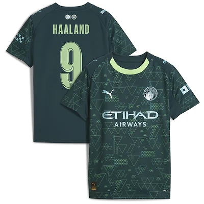 Maillot Puma x EA SPORTS FC Erling Haaland vert Manchester City 2025/26 pour jeune