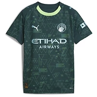 Maillot Jeune Puma x EA SPORTS FC Vert Manchester City 2025/26 Quatrième
