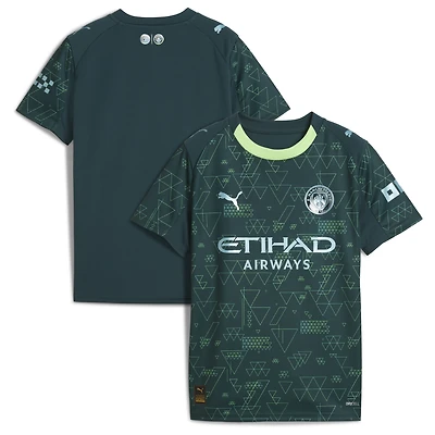 Youth Puma x EA SPORTS FC  Green Manchester City 2025/26 Fourth Jersey
