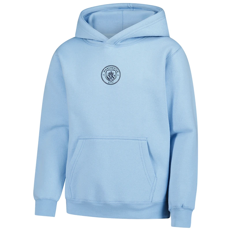 Youth Sport Design Sweden Light Blue Manchester City Streetwear Relaxed Hoodie