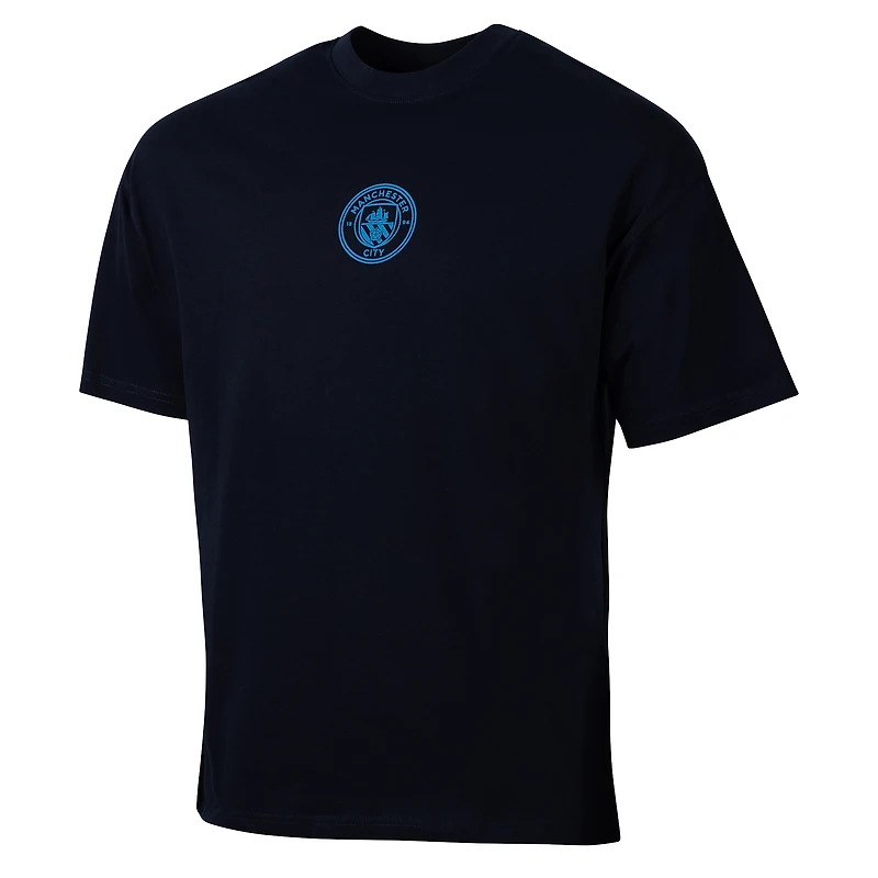 Youth Sport Design Sweden Navy Manchester City Game Day Graphic T-Shirt