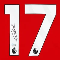 Alejandro Garnacho Manchester United Autographed 2023-24 Red Home adidas Jersey - BAS