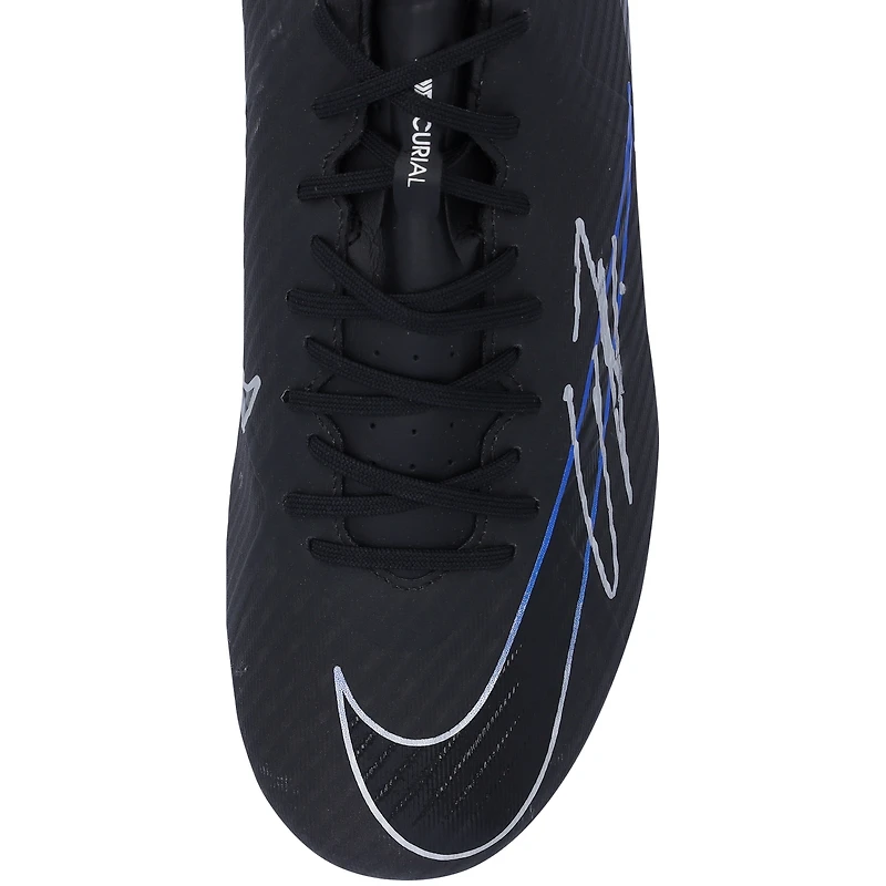 Alejandro Garnacho Manchester United Autographed Mercurial Black Nike Soccer Cleat - BAS
