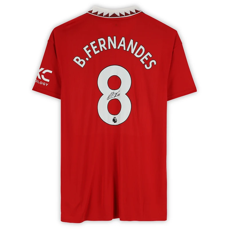 Maillot domicile 2022-23 autographié par Bruno Fernandes de Manchester United