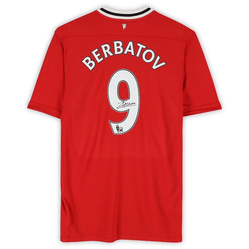 Dimitar Berbatov Manchester United Autographed 2011-12 Red Home Nike Jersey  - Icons