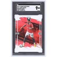 Carte Panini Impeccable Ruby & Silver #110 #4/5 SGC 9 authentifiée de Jadon Sancho Manchester United 2022-23