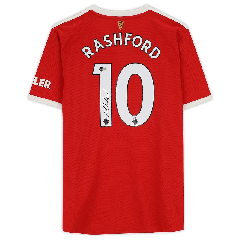 Marcus Rashford Manchester United Autographed Adidas 2021-22 Red Jersey
