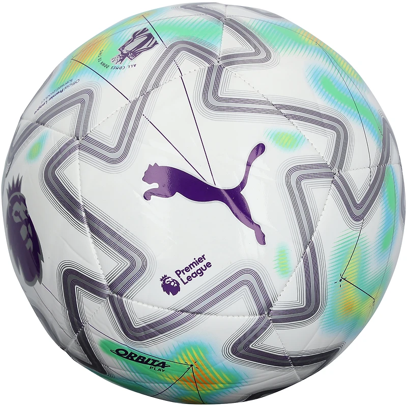Matheus Cunha Manchester United Autographed White/Green Puma English Premier League Soccer Ball