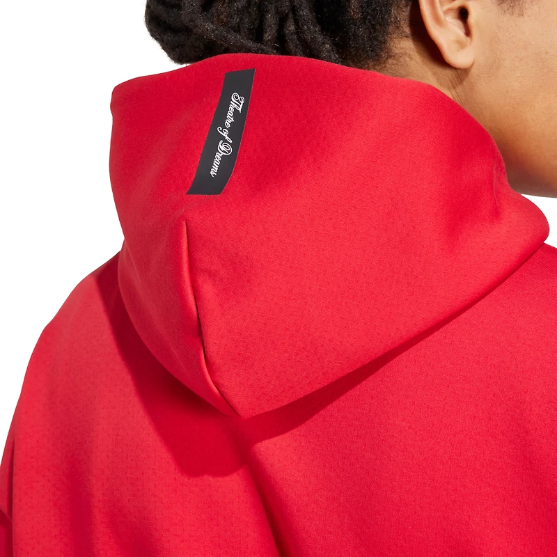Veste à capuche zippée intégrale adidas rouge Manchester United 2025/26 Anthem pour homme