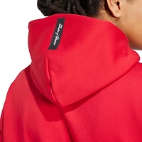 Veste à capuche zippée intégrale adidas rouge Manchester United 2025/26 Anthem pour homme