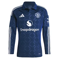 Men's adidas Alejandro Garnacho Navy Manchester United 2024/25 Away Replica Long Sleeve Player Jersey