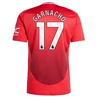 Men's adidas Alejandro Garnacho Red Manchester United 2024/25 Home Replica Player Jersey