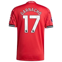 Men's adidas Alejandro Garnacho Red Manchester United Home 2025/26 Authentic Player Jersey
