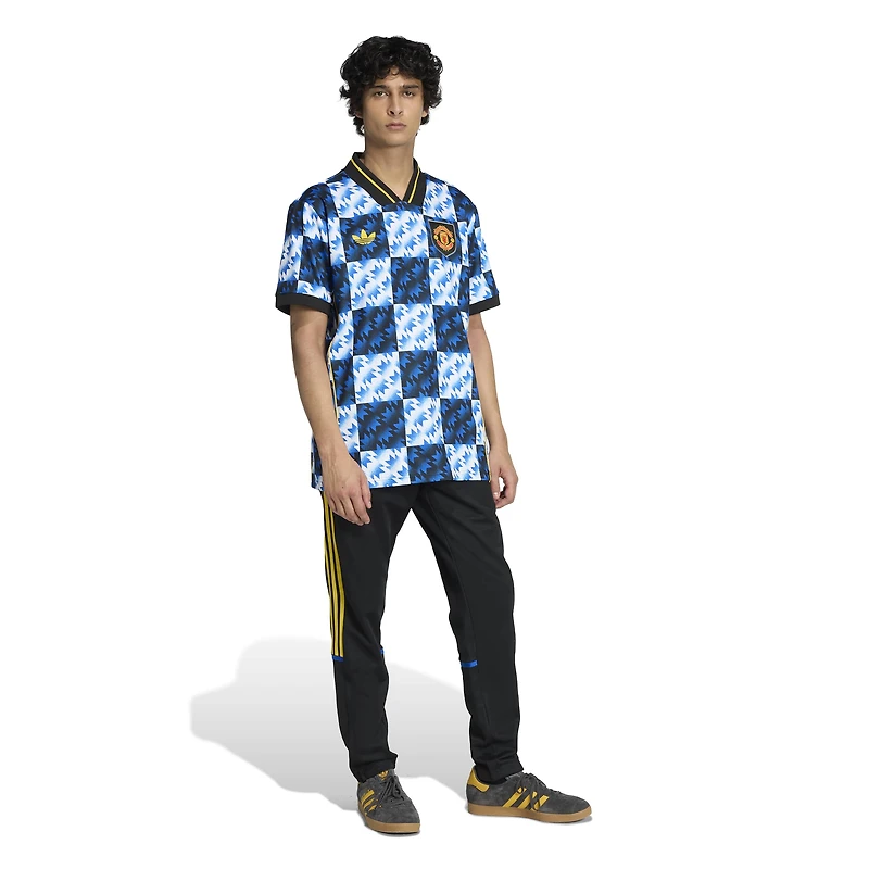Men's adidas Black/Blue Manchester United Lifestyler Fashion Jersey