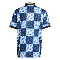 Men's adidas Black/Blue Manchester United Lifestyler Fashion Jersey