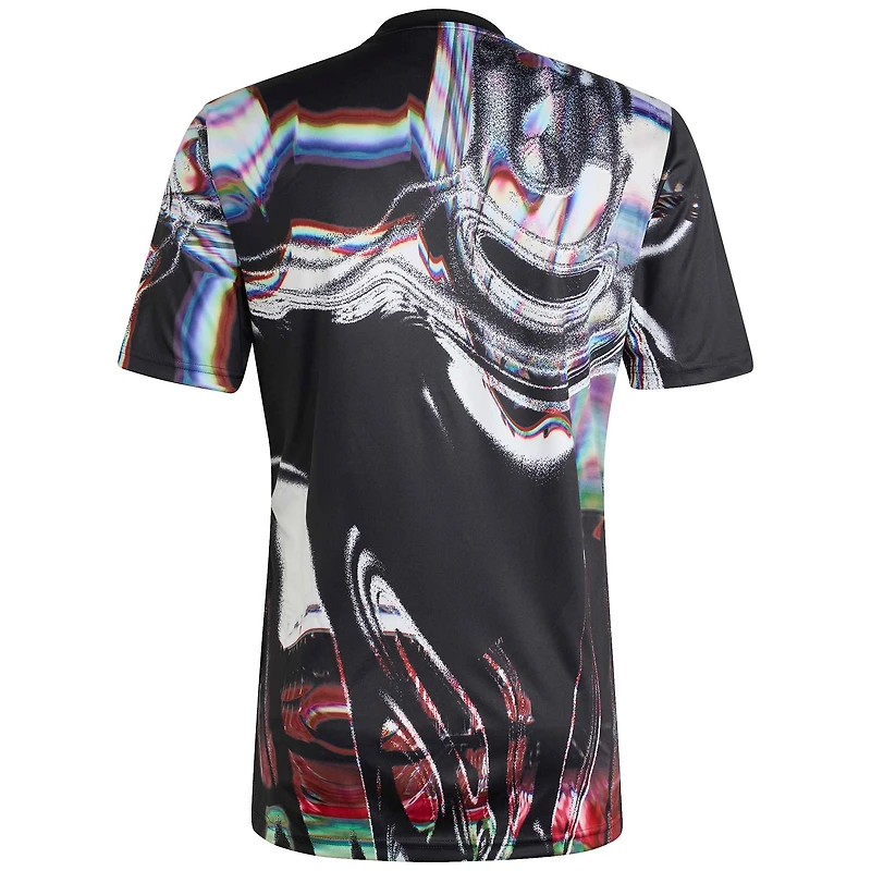 Maillot d'entraînement d'avant-match adidas noir Manchester United 2025/26 pour homme