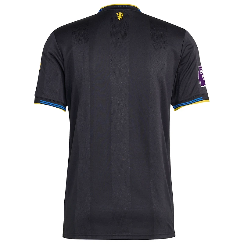 Maillot adidas noir Manchester United 2025/26 Third Authentic pour homme
