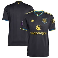 Maillot adidas noir Manchester United 2025/26 Third Authentic pour homme