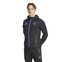 Men's adidas Black Manchester United 2025/26 Tiro Vis Tech Travel Jacket