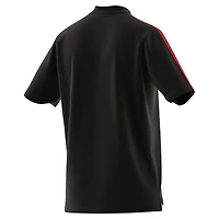 Polo adidas noir Manchester United DNA pour hommes