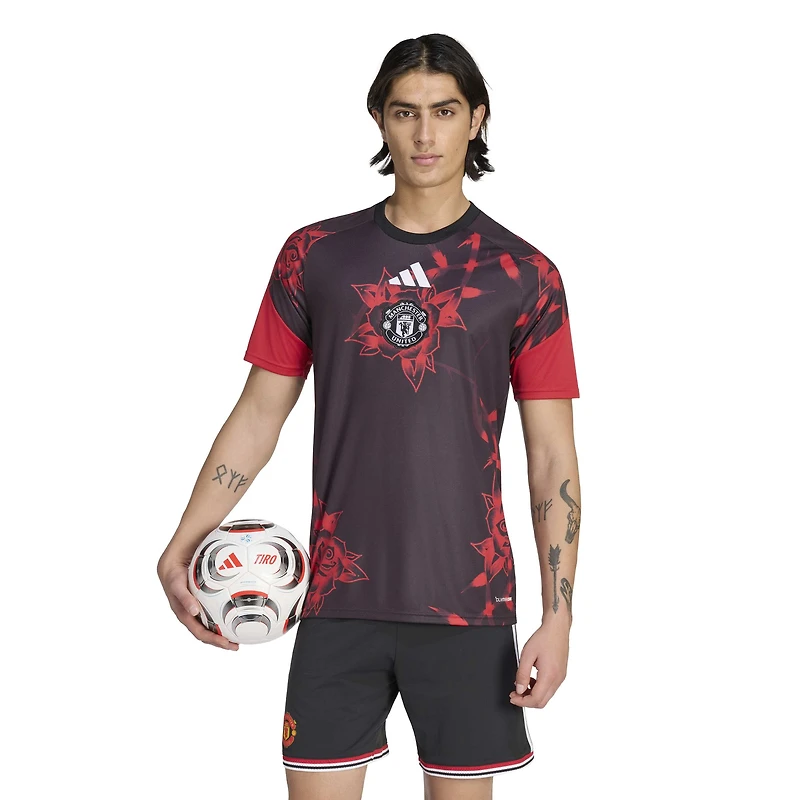 Men's adidas Black Manchester United Home 2026/27 Pre-Match Top