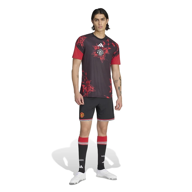 Men's adidas Black Manchester United Home 2026/27 Pre-Match Top