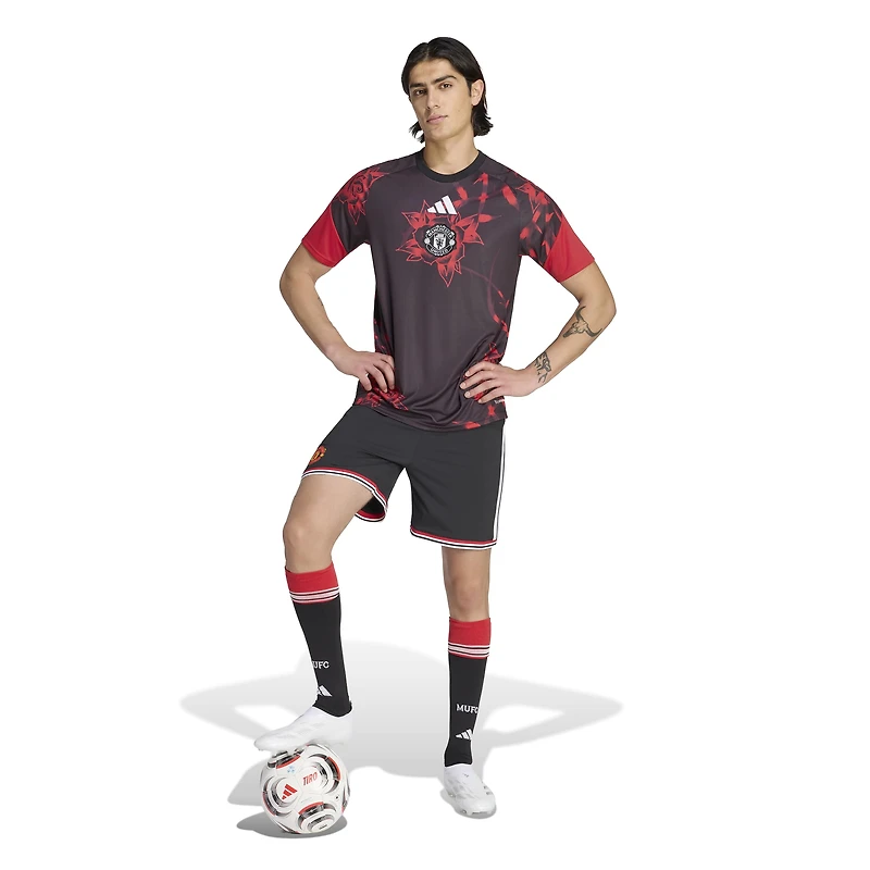 Men's adidas Black Manchester United Home 2026/27 Pre-Match Top