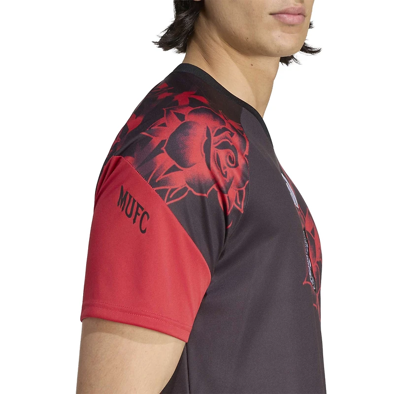 Men's adidas Black Manchester United Home 2026/27 Pre-Match Top