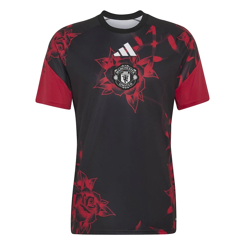 Men's adidas Black Manchester United Home 2026/27 Pre-Match Top