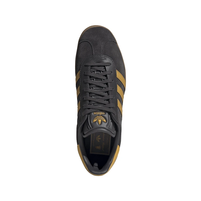 Men's adidas Black Manchester United Terrace Icons Gazelle Shoes