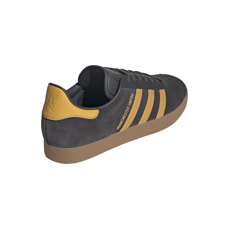 Men's adidas Black Manchester United Terrace Icons Gazelle Shoes