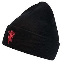 Men's adidas Black Manchester United Woolie Cuffed Knit Hat