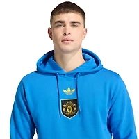 Men's adidas Blue Manchester United Lifestyler Hoodie