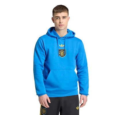 Men's adidas Blue Manchester United Lifestyler Hoodie