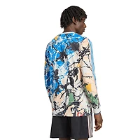 Men's adidas Blue Manchester United X Stone Roses Long Sleeve Replica Jersey
