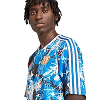 Maillot réplique adidas Manchester United X Stone Roses bleu pour homme