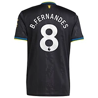 Men's adidas Bruno Fernandes Black Manchester United 2025/26 Third Replica Player Jersey