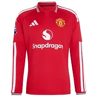 Men's adidas Bruno Fernandes Red Manchester United 2026/27 Home Authentic Long Sleeve Jersey