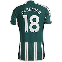 Maillot de joueur authentique extérieur adidas Casemiro Manchester United 2023/24 pour homme, vert