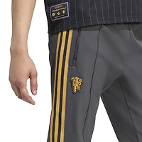Men's adidas Charcoal Manchester United Lifestyler Track Pants