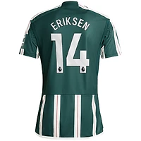 Maillot adidas Christian Eriksen pour homme, réplique de joueur Manchester United extérieur 2023/24, vert