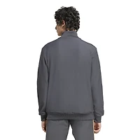 Veste de survêtement zippée adidas grise Manchester United Terrace Icons pour homme