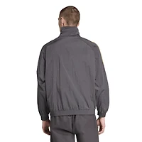 Men's adidas  Gray Manchester United Terrace Icons Half-Zip Jacket